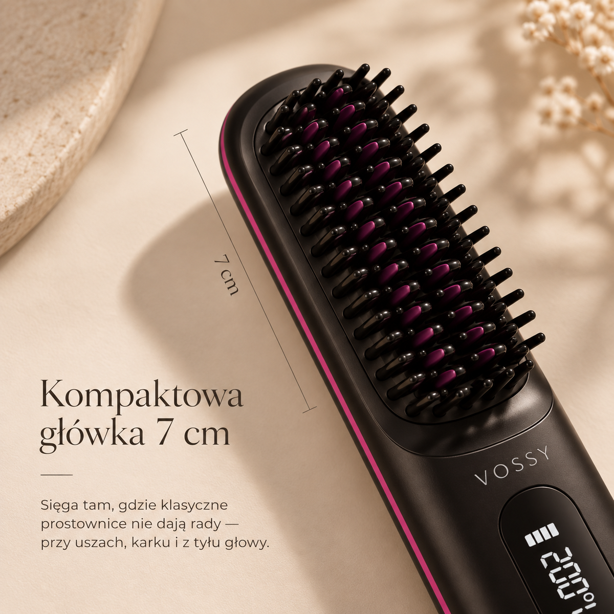 VOSSY Pro 2.0. - Szczotka do stylizacji krótkich włosów